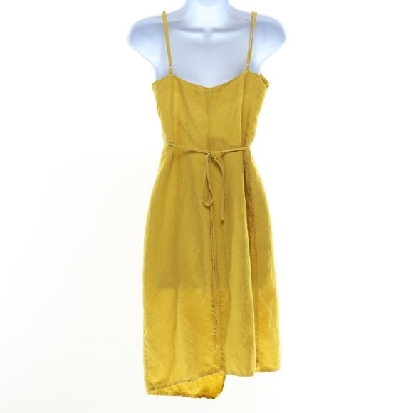 Reformation CRUZ Wrap Dress Dress • XS • Gold/Yellow - Picture 3 of 11